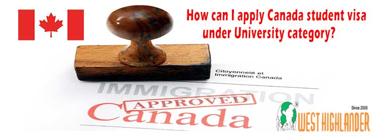 can visa apply study how i I apply under student Canada can category? visa How University